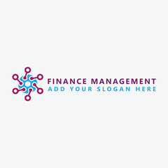 business finance management logo design vector