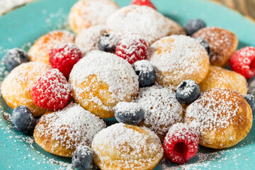 Homemade Dutch Poffertjes Mini Pancakes