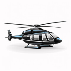 helicopter isolated on a white background