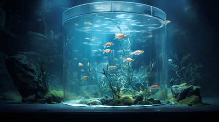 aquarium with fishes