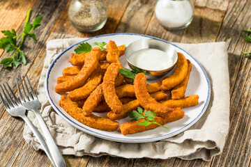 Organic Homemade Halloumi Cheese Fries