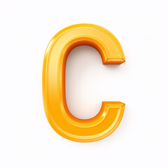 letter C isolated on a white background