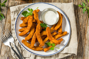 Organic Homemade Halloumi Cheese Fries