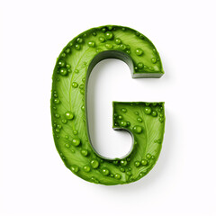 letter G isolated on a white background