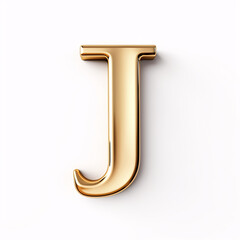 letter J isolated on a white background
