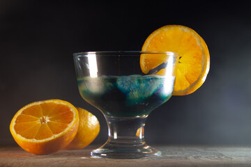 cocktail with lemon