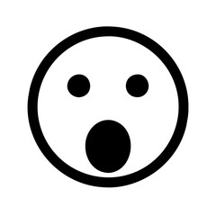 Fototapeta premium wow face icon