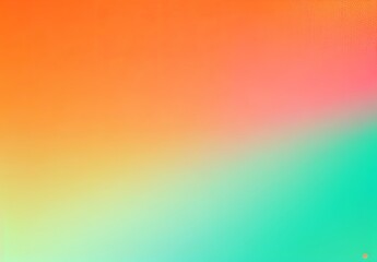 Obraz premium Orange teal green pink abstract grainy gradient