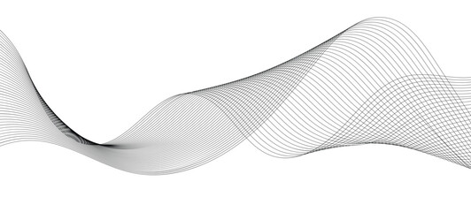 futuristic Line stripe pattern on white Wavy background. abstract modern background futuristic graphic energy sound waves technology concept design