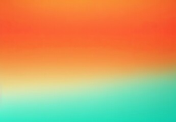Obraz premium Orange teal green pink abstract grainy gradient