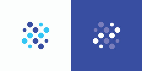 Letter X dot initial vector logo design.