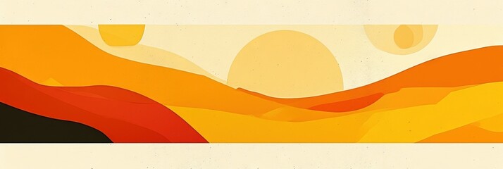 Obraz premium A yellow and white poster with vibrant brushstrokes of golden hues dance across the canvas, evoking the joyful and carefree spirit of a child's abstract painting.