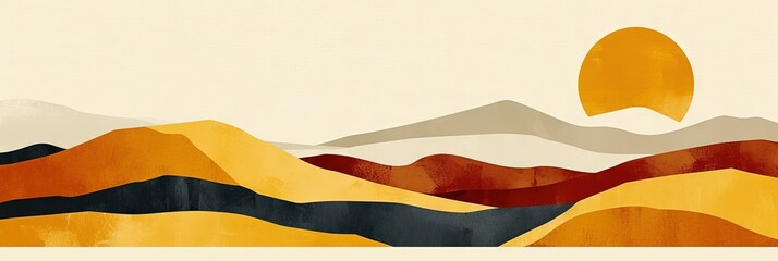 Obraz premium A yellow and white poster with vibrant brushstrokes of golden hues dance across the canvas, evoking the joyful and carefree spirit of a child's abstract painting.