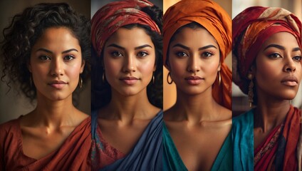 Obraz premium Celebrate the strength and diversity of women around the world on International Women's Day on March 8.
