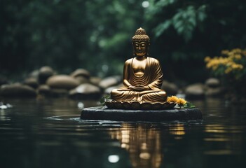 Buddha in the water