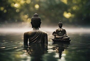 Buddha in the water