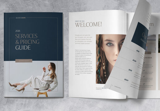 Services and Pricing Guide Template Brochure