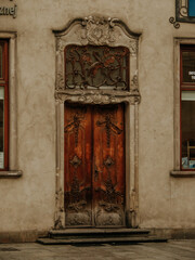 Stare drzwi w Gdańsku. 