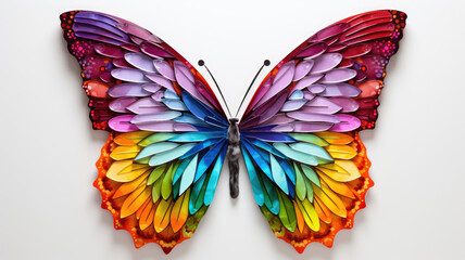 LGBTQ+ pride. Metamorphosis of Vibrant Colors. Generative ia.