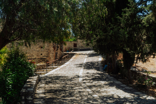 Sunlit Streets of Vavla, Larnaca, Cyprus