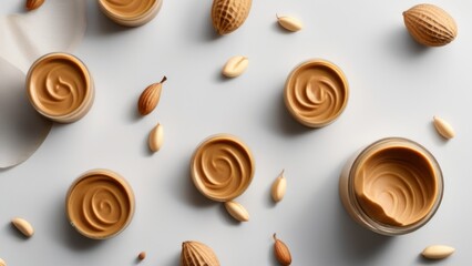 beans and peanut butter ai generated - obrazy, fototapety, plakaty