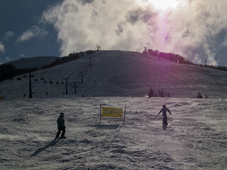 Nubes y ski en Bariloche