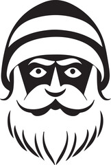 Christmas Santa Claus icon vector