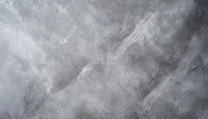 Foto op Aluminium White stone marble concrete wall grunge for texture backdrop background. Old grunge textures with scratches and cracks. White painted cement wall, modern grey paint limestone texture background. © netsay