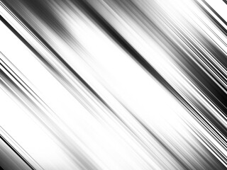 Fototapeta premium Black and white striped abstract background overlay. Motion effect. PNG graphic illustration with transparent background.