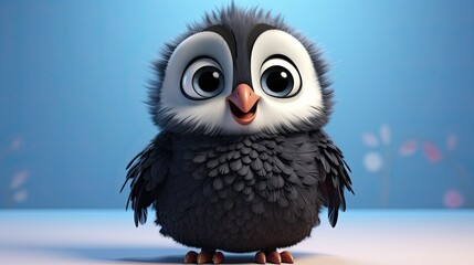 Obraz premium Cute cartoon bird.