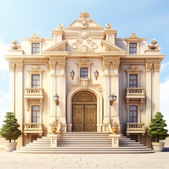 Fototapeta premium 3d rendering of a luxury palace