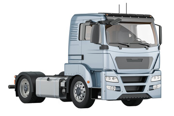 Tractor Unit, truck unit. 3D rendering isolated on transparent background