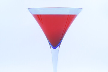 Cosmopolitan cocktail on white background