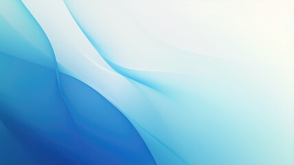 Abstract blue and white curved lines on a soft background