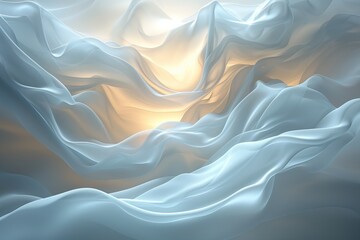 Obraz premium Spiritual and ethereal satin like landscape filled with purity and love