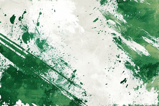 Eye-catching green and white grunge, a trendy choice for sportswear, racing, cycling, football, motocross, travel. Exceptional for backdrop, wallpaper, poster, banner design