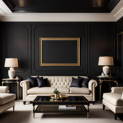 interior design of classic living room	