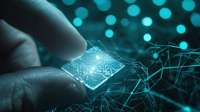 a person with a chip in his body. chipping