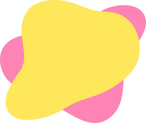 liquid shapes. Banner design, curvy abstract blobs or stains for web design and typography on transparent, png