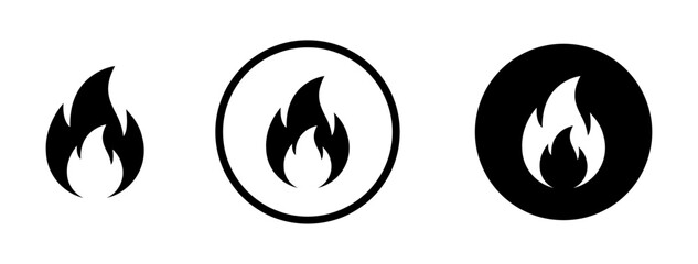 Fire icon set