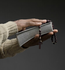 praying to God worshiping with faith and goodwill with people stock image stock photo