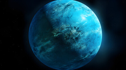 Naklejka na ściany i meble Amazing close-up of the planet Neptune