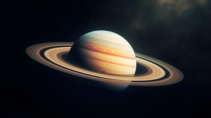 Amazing close-up of the planet Saturn