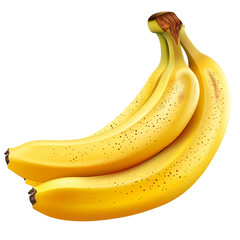 banana fruit isolated on transparent background 