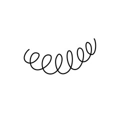 Obraz premium spiral vector icon