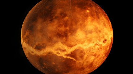 Obraz na płótnie Canvas Amazing close-up of the planet Venus