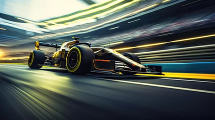 Photo sur Plexiglas F1 f1 race car speeding
