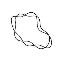 Contour curved line Design Element 