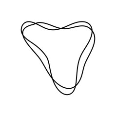 Contour curved line Design Element 