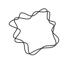 Contour curved line Design Element 